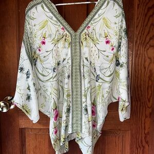 Floral V-Neck Women's Top